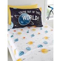 Bedlam Outer Space Single Fitted Sheet - Multi