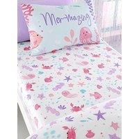Bedlam Mermaid Vibes Single Fitted Sheet - Multi