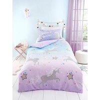 Bedlam Ombre Unicorn Glow In The Dark Duvet Cover Set - Multi