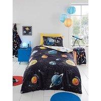 Bedlam Outer Space Glow In The Dark Duvet Set - Multi