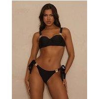 Moda Minx Amour Push Up Bikini Top In Black