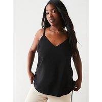 The Very Collection Curve Essential Longline Cami - Black