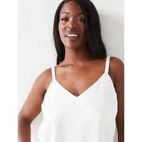V By Very Curve Essential Longline Cami Top - Ivory
