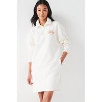 Hugo Neriane 3/4 Zip Mini Jumper Dress - White