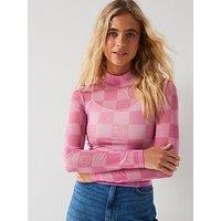 Hugo Dasori Mesh Top - Pink