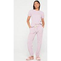 V By Very Puff Sleeve Waffle Pj Set