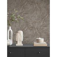 Fine Decor Aspen Leaf Wallpaper - Mink