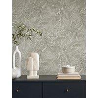 Fine Decor Aspen Leaf Wallpaper - Stone