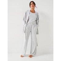 V By Very Soft Touch Rib Dressing Gown (Matching Pj Available)