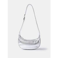 Mint Velvet Silver Leather Slingbag