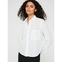 Boss Brielle Monday Cotton Shirt - White