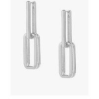 Mint Velvet Silver Tone Link Earrings