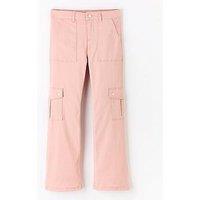 V By Very Girls Woven Cargo Trouser - Pink