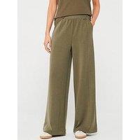 Boss Ecara Super Soft Wide Leg Joggers - Green