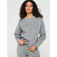 Boss Ebrande Logo Sweatshirt - Grey