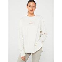 Boss Eteia Script Logo Sweatshirt - White