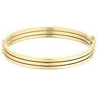 Ernest Jones 9Ct Yellow Gold Triple Row Bangle
