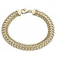 Ernest Jones 9Ct Yellow Gold Bracelet. 7.5 Inch Figure Of 8 Chain Bracelet