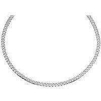 Ernest Jones Sterling Silver Necklace. 20 Inch Curb Chain
