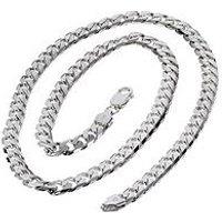 Ernest Jones Sterling Silver Necklace. 20 Inch Curb Chain