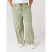 Vero Moda Curve High Waisted Trousers - Green