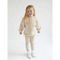 Six Stories Junior Flower Girl Legging And Sweat Set - Champagne