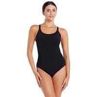 Zoggs Multiway 1 Piece - Ecolast+ Womens Swimsuit-Black