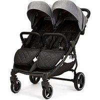 Ickle Bubba Venus Max Double Stroller - Black / Space Grey / Black