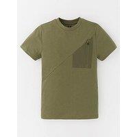 V By Very Boys Pocket Khaki Cut & Sew Short Sleeve T-Shirt - Multi