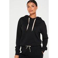 Boss Stripe Hoodie - Black