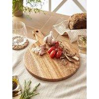 Very Home Mango Small Round Serving Board With Handle