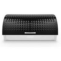 Tower Solitaire Bread Bin - Black