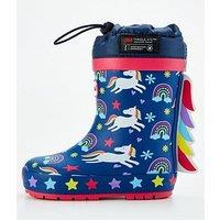 The Very Collection Unicorn Thinsulate Rubber Wellie - Multi