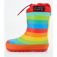 The Very Collection Toezone Stripe Thinsulate Rubber Wellie
