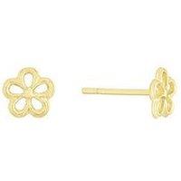 H. Samuel Childrens 9Ct Yellow Gold 5 Petal Daisy Stud Earrings
