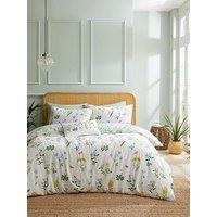 Rhs Botanical Cottage Garden 200 Thread Count Cotton Duvet Set - Db