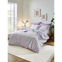 Sassy B Stripe Tease Duvet Cover Set - Lilac