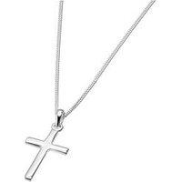 H. Samuel Sterling Silver Necklace. Plain Cross Pendant