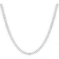 H. Samuel Sterling Silver Necklace. 24 Inch 3Mm Curb Chain