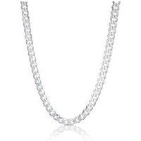 H. Samuel Mens Sterling Silver Necklace. 20 Inch Curb Chain