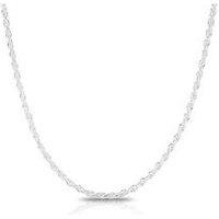 H. Samuel Mens Sterling Silver Necklace. 22 Inch Rope Chain