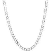 H. Samuel Sterling Silver Necklace. 20 Inch Curb Chain