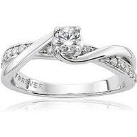 H. Samuel The Forever Diamond 18Ct White Gold Engagement Ring. 0.33Ct Diamond Ring