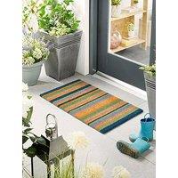 Blue Stripes Coir Doormat