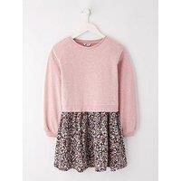 V By Very Girls Sweat 2In1 Dress - Multi