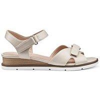 Hotter Sandals Synthetic Patent Standard Syros - Ivory-Sy