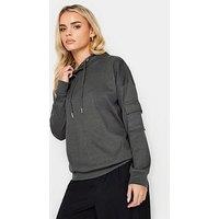 Pixiegirl Petite Grey Rib Cargo Hoody
