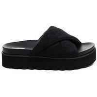 Rocket Dog Breeze Atlanta Terry Wedge Sandal - Black