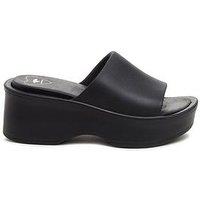 Rocket Dog Petal Eva Wedged Sliders - Black