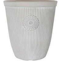 You Garden Somerville Tall Planter - Pebble White (16")